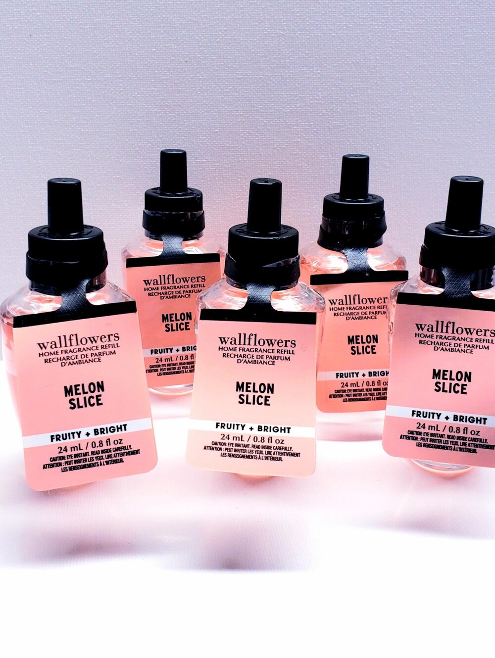 Bath & Body Works MELON SLICE Wallflowers Home Fragrance Refill, 0.8 Oz (5 Pcs)